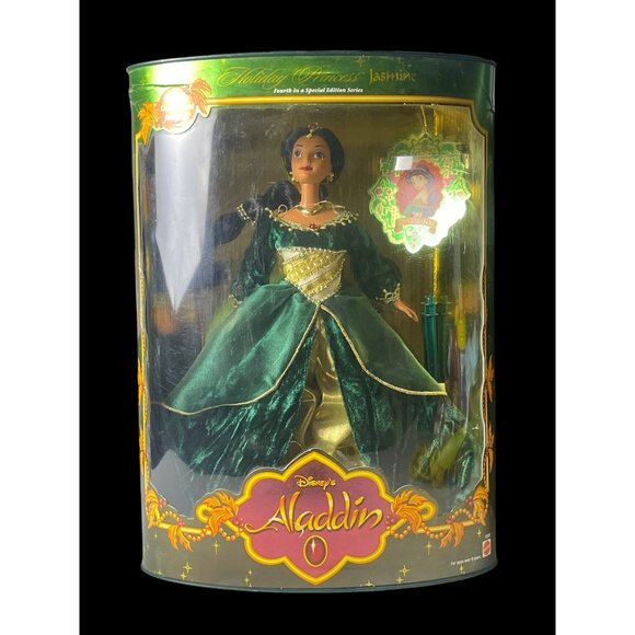 1999 Mattel Aladdin Holiday Princess Jasmine Doll Special Edition Series #22092 - Picture 1 of 7